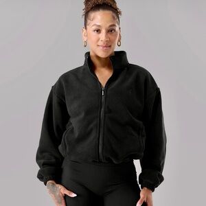 Alphalete Black Fleece Jacket Sz M